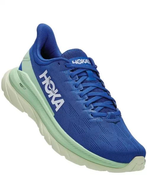Hoka Mach 4 férfi futócipő kék színben 2