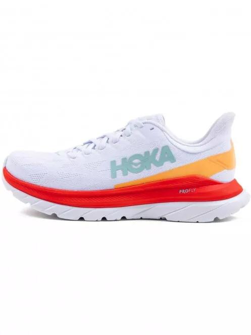 Hoka Mach 4 férfi futócipő fehér színben 3