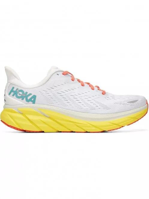 Hoka Clifton 8 férfi aszfalt futócipő fehér színben 8