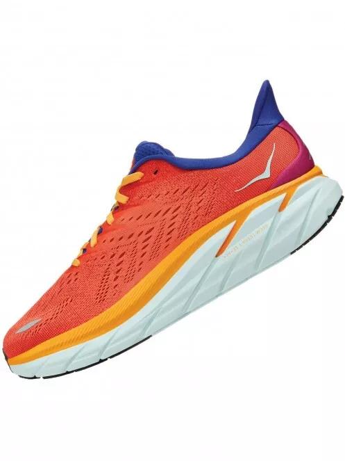Hoka Clifton 8 férfi aszfalt futócipő narancssárga színben 5