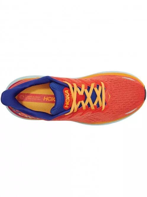 Hoka Clifton 8 férfi aszfalt futócipő narancssárga színben 6