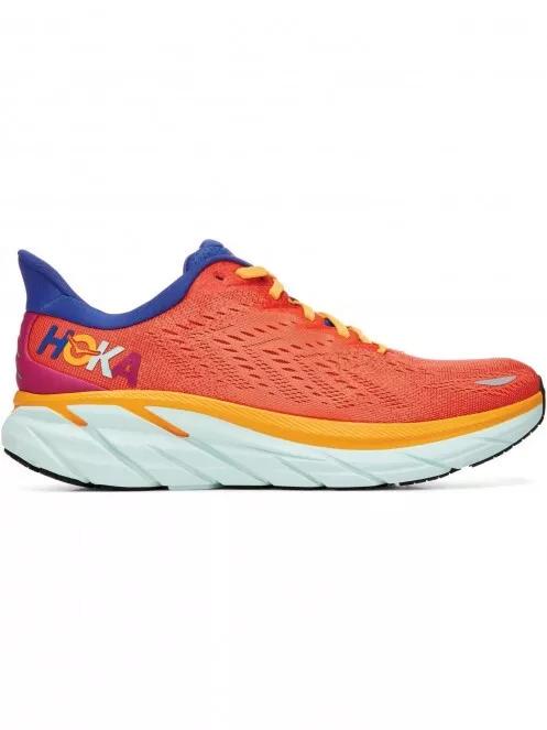 Hoka Clifton 8 férfi aszfalt futócipő narancssárga színben 8
