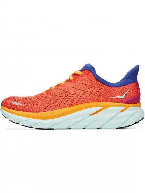 Hoka Clifton 8 férfi aszfalt futócipő narancssárga színben 9