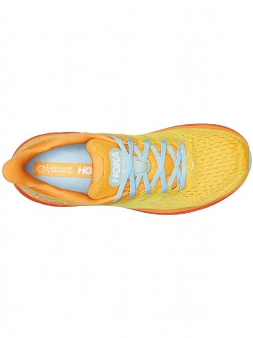 Hoka CLIFTON 8 férfi futócipő narancssárga színben 4