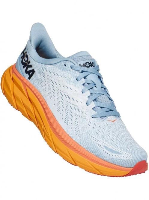 Hoka CLIFTON 8 női futócipő világoskék színben 2