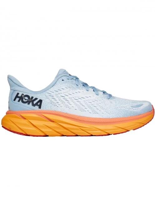 Hoka CLIFTON 8 női futócipő világoskék színben 4