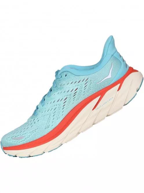 Hoka Clifton 8 női aszfalt futócipő világoskék színben 5