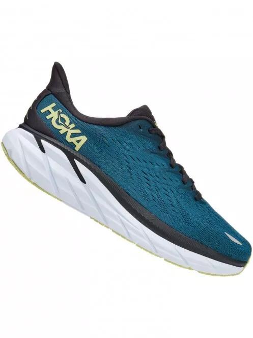 Hoka Clifton 8 Wide férfi aszfalt futócipő kék színben 3