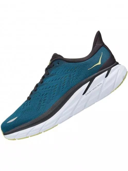 Hoka Clifton 8 Wide férfi aszfalt futócipő kék színben 5