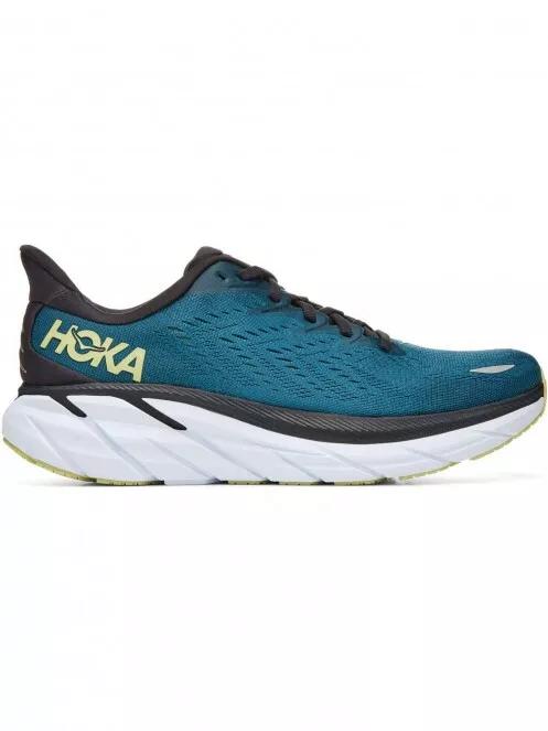 Hoka Clifton 8 Wide férfi aszfalt futócipő kék színben 8