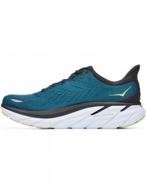 Hoka Clifton 8 Wide férfi aszfalt futócipő kék színben 9