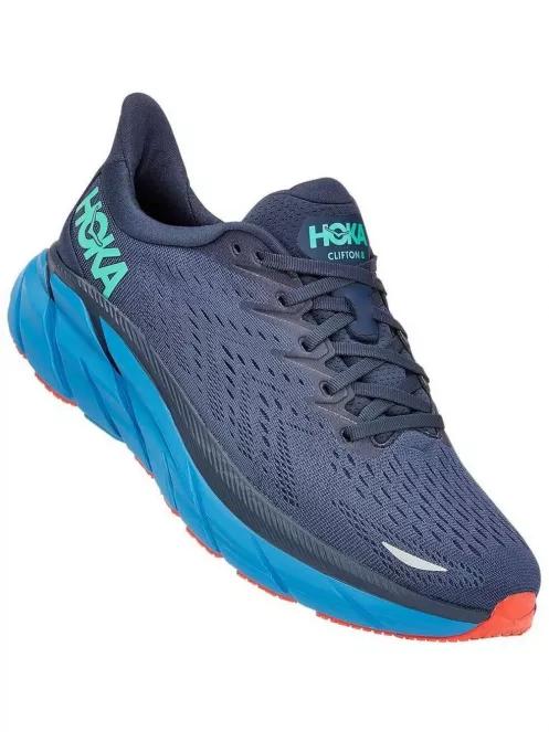 Hoka Clifton 8 Wide férfi aszfalt futócipő sötétkék színben 2
