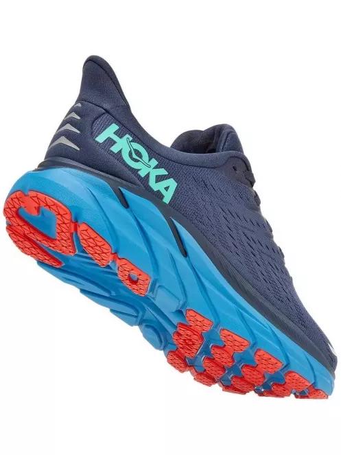 Hoka Clifton 8 Wide férfi aszfalt futócipő sötétkék színben 3