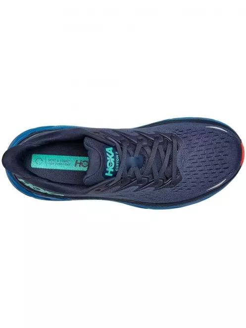 Hoka Clifton 8 Wide férfi aszfalt futócipő sötétkék színben 4