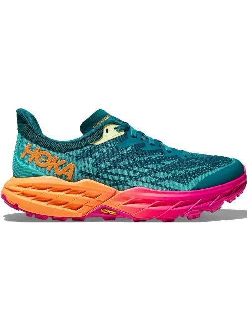 Hoka W'S Speedgoat 5 női terepfutó cipő zöld színben 4