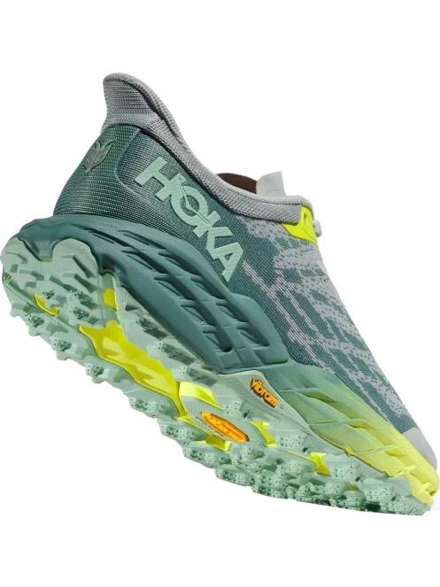 Hoka W'S Speedgoat 5 Wide női terepfutó cipő szürke színben 4
