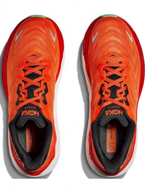 Hoka Arahi 6 férfi aszfalt futócipő piros színben 8