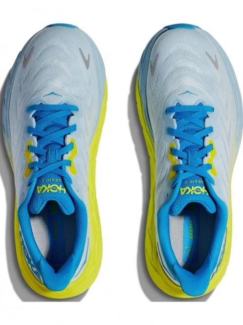 Hoka Arahi 6 Wide férfi aszfalt futócipő világoskék színben 8