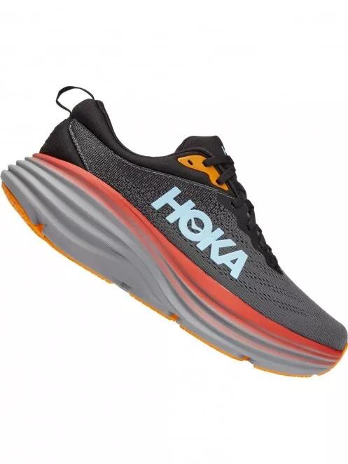 Hoka BONDI 8 férfi futócipő szürke színben 3