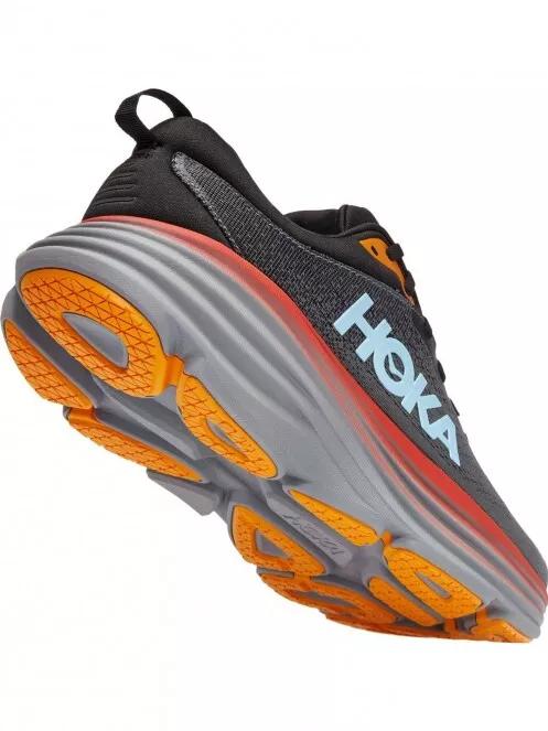 Hoka BONDI 8 férfi futócipő szürke színben 4