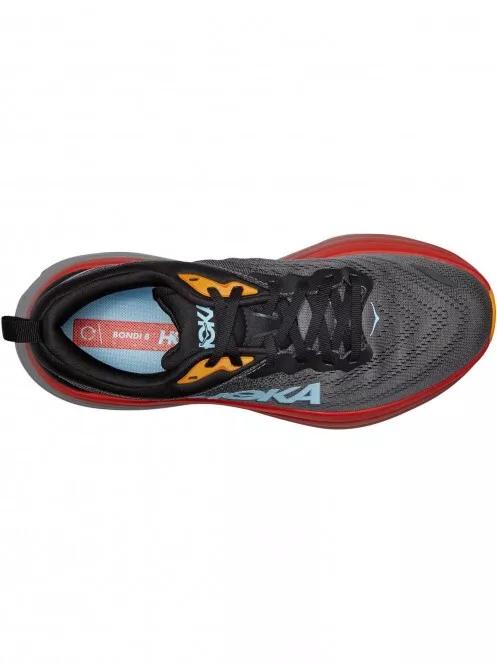 Hoka BONDI 8 férfi futócipő szürke színben 6