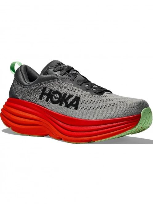 Hoka Bondi 8 férfi terepfutó cipő szürke színben 2