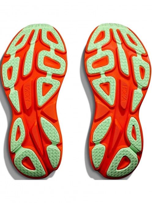 Hoka Bondi 8 férfi terepfutó cipő szürke színben 9