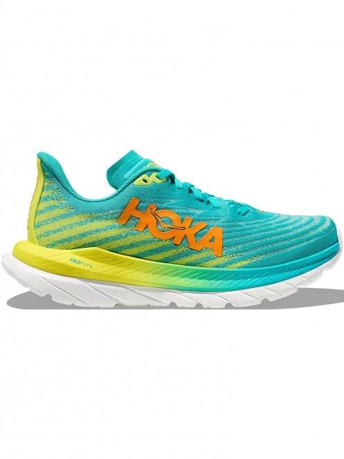 Hoka M'S Mach 5 férfi aszfalt futócipő világoskék színben 4