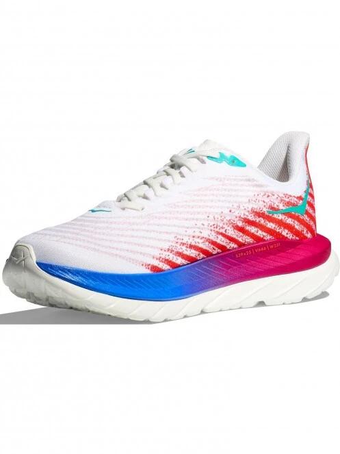 Hoka M'S Mach 5 férfi aszfalt futócipő fehér színben 3