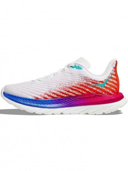 Hoka M'S Mach 5 férfi aszfalt futócipő fehér színben 4