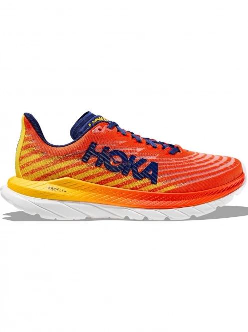 Hoka Mach 5 férfi aszfalt futócipő narancssárga színben 4