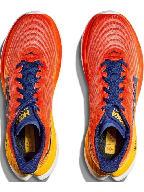 Hoka Mach 5 férfi aszfalt futócipő narancssárga színben 8