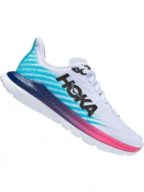 Hoka MACH 5 női futócipő fehér színben 3