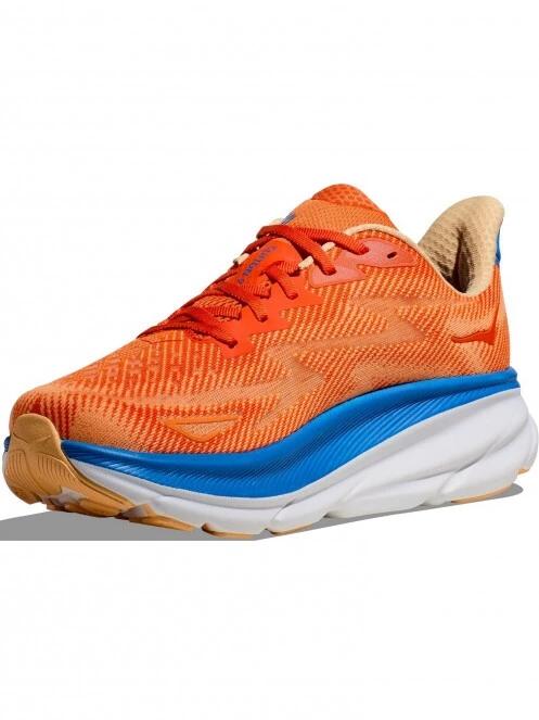 Hoka M'S Clifton 9 férfi aszfalt futócipő narancssárga színben 3