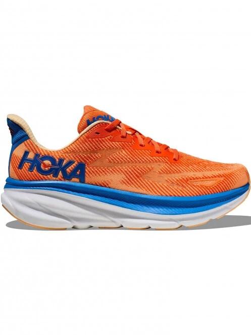Hoka M'S Clifton 9 férfi aszfalt futócipő narancssárga színben 4
