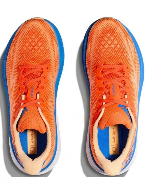 Hoka M'S Clifton 9 férfi aszfalt futócipő narancssárga színben 7