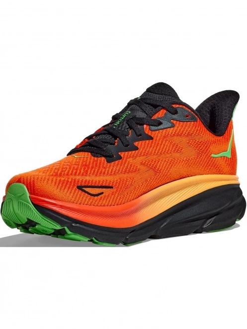 Hoka Clifton 9 férfi futócipő narancssárga színben 3