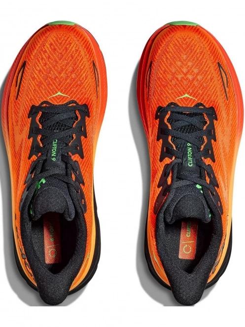 Hoka Clifton 9 férfi futócipő narancssárga színben 8