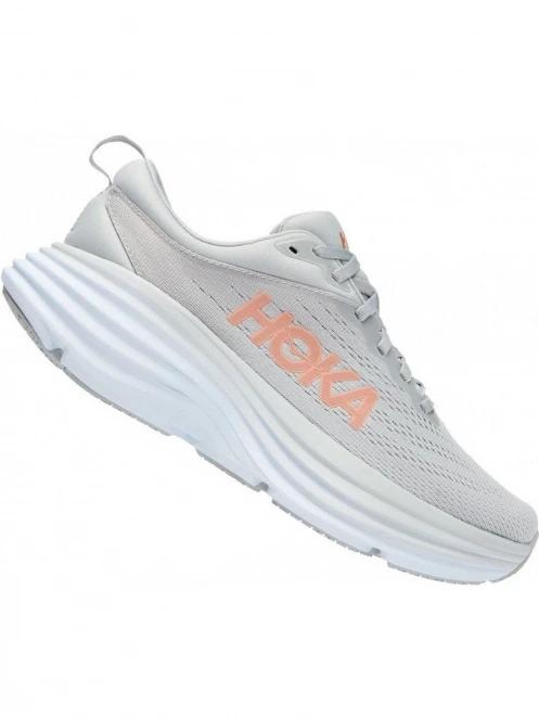 Hoka Bondi 8 női terepfutó cipő szürke színben 2