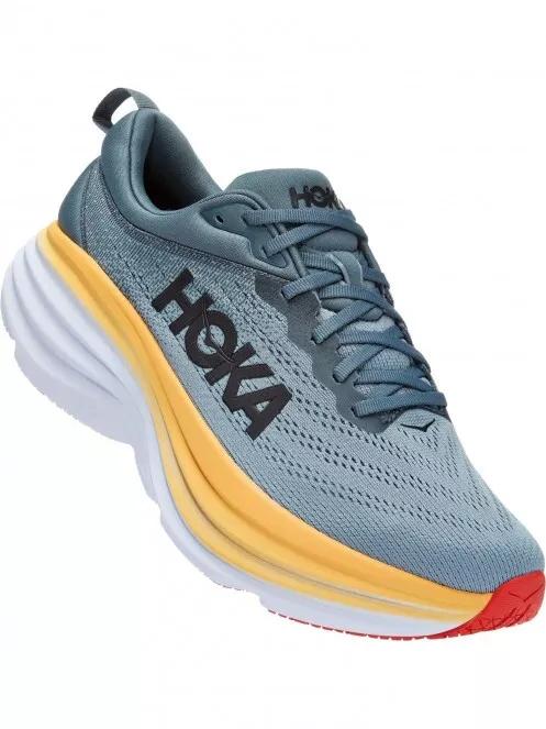 Hoka BONDI 8 WIDE férfi futócipő szürke színben 2