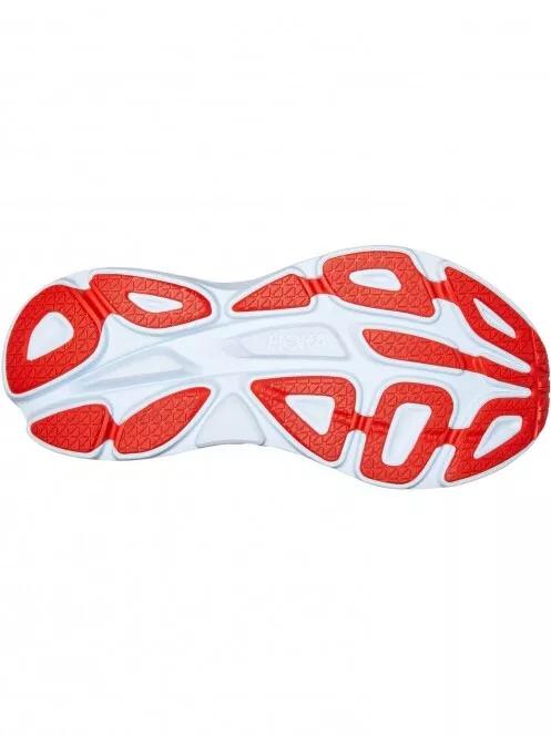 Hoka BONDI 8 WIDE férfi futócipő szürke színben 7