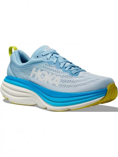 Hoka Bondi 8 Wide férfi terepfutó cipő világoskék színben 2