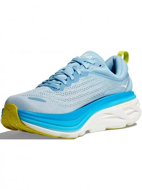 Hoka Bondi 8 Wide férfi terepfutó cipő világoskék színben 3