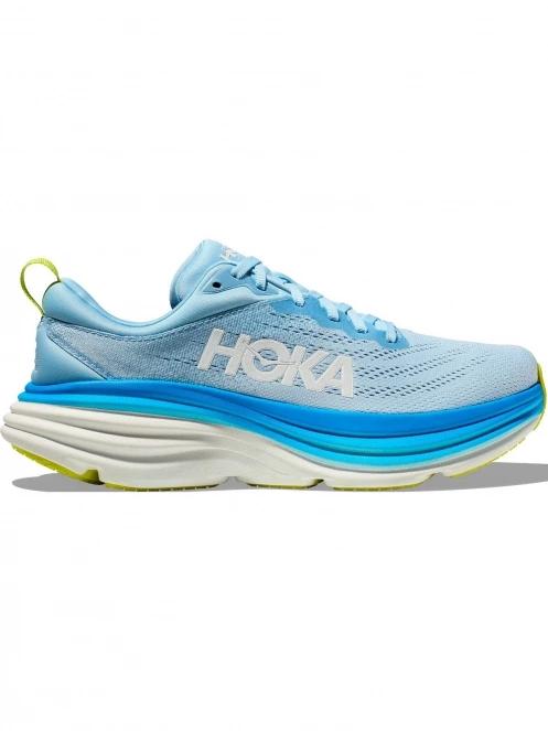Hoka Bondi 8 Wide férfi terepfutó cipő világoskék színben 4