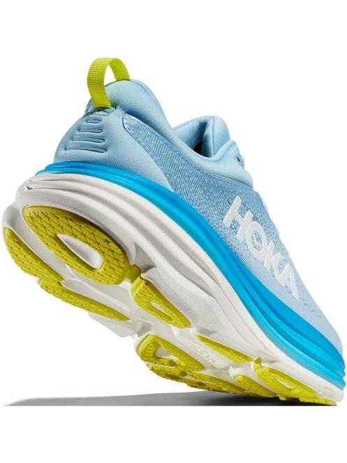 Hoka Bondi 8 Wide férfi terepfutó cipő világoskék színben 6
