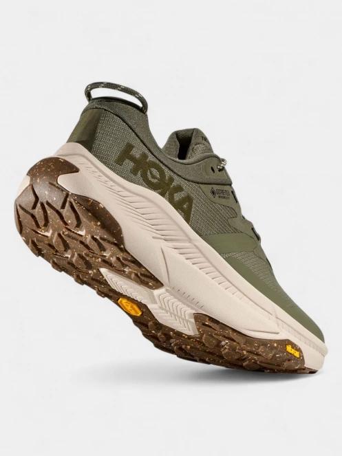 Hoka Transport GTX férfi túrabakancs zöld színben 6
