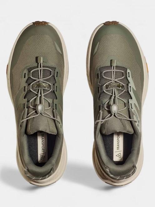 Hoka Transport GTX férfi túrabakancs zöld színben 8