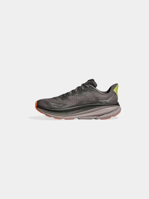 Hoka Clifton 9 GTX férfi aszfalt futócipő szürke színben 4