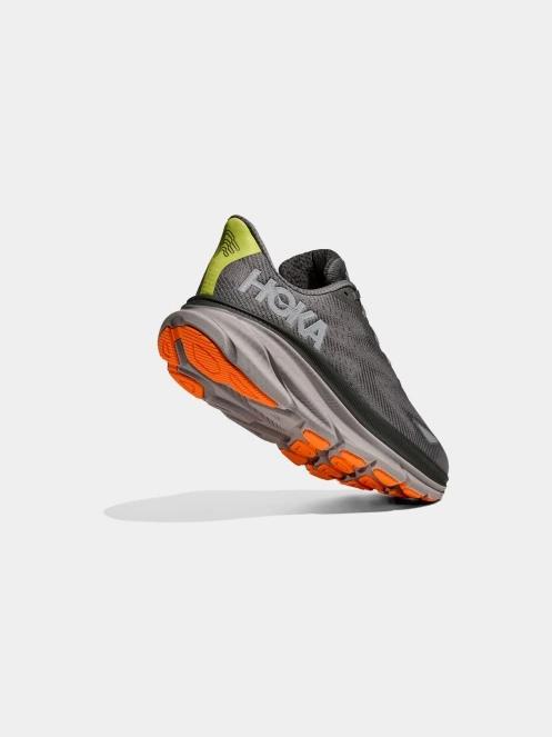Hoka Clifton 9 GTX férfi aszfalt futócipő szürke színben 6