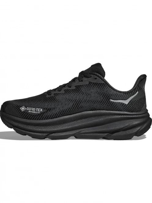 Hoka Clifton 9 GTX női aszfalt futócipő fekete színben 3